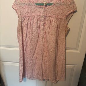 Adonna Pink Floral Lace Blouse
